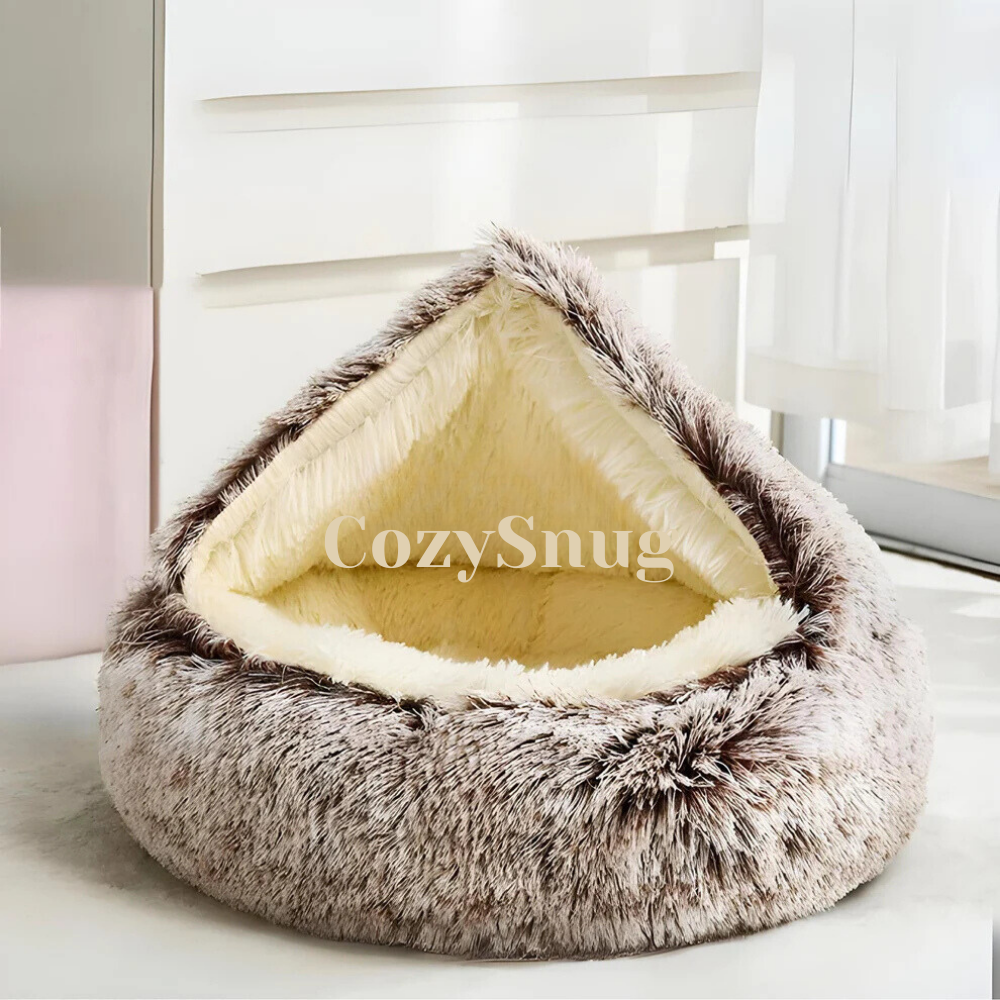 CozySnug plush pet bed